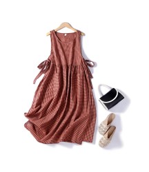 Casual Loose Clothes Cotton Sleeveless Vest Vintage Style