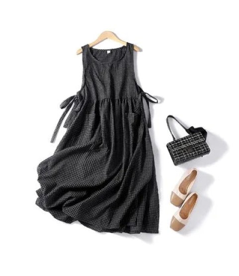 Casual Loose Clothes Cotton Sleeveless Vest Vintage Style