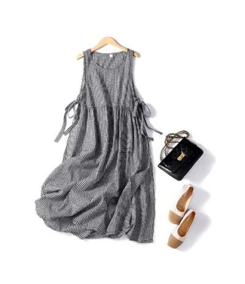 Casual Loose Clothes Cotton Sleeveless Vest Vintage Style