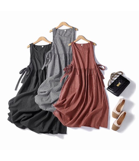 Casual Loose Clothes Cotton Sleeveless Vest Vintage Style