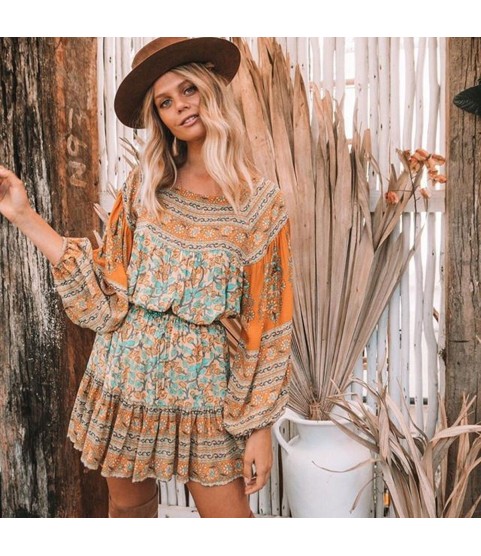 Boho Hippie Gypsy Print Skirt or Blouse or set