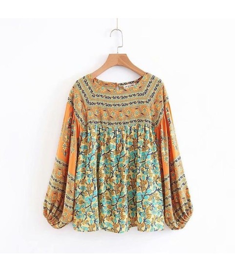 Boho Hippie Gypsy Print Skirt or Blouse or set