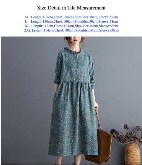 Elegant Midi Long Romantic Party Dress Autumn A-Line Dress