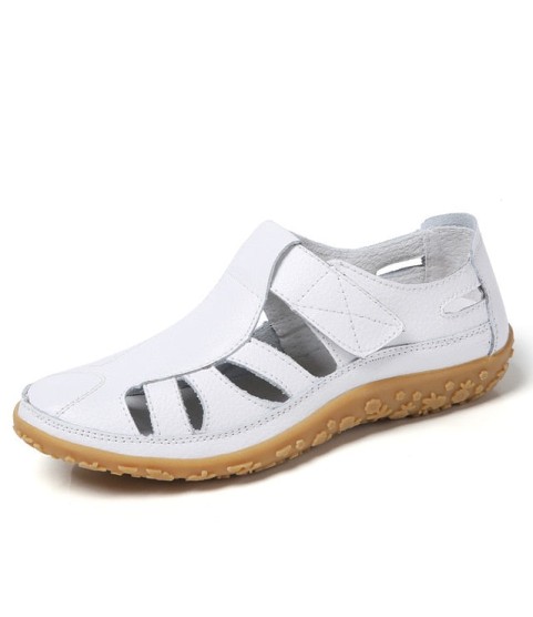 Women Hollow Flat Breathable Soft Sports Sandals