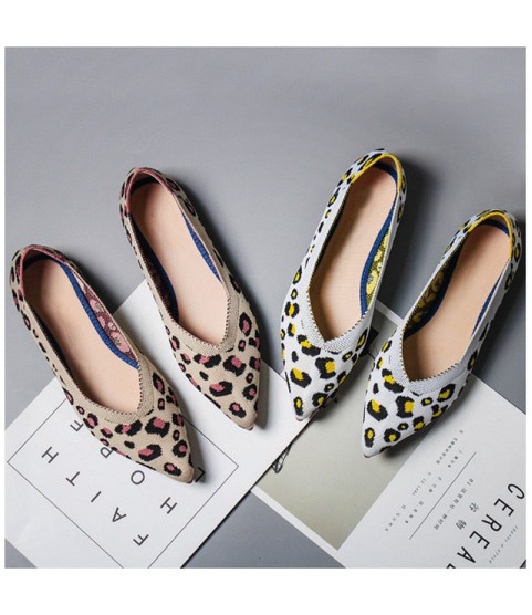 Leopard Print Shoes Casual Single Shoes