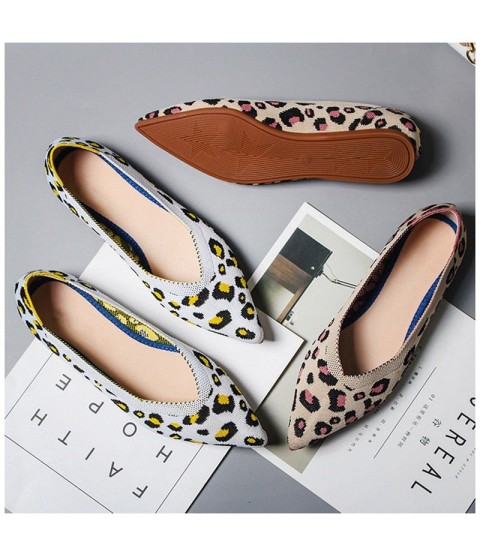 Leopard Print Shoes Casual Single Shoes