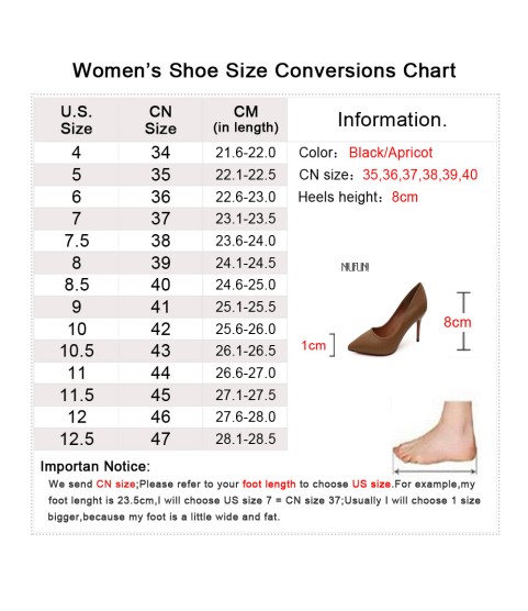 Fashion PU Leather High Heels Pumps Pointed Toe Work Pump Shoes