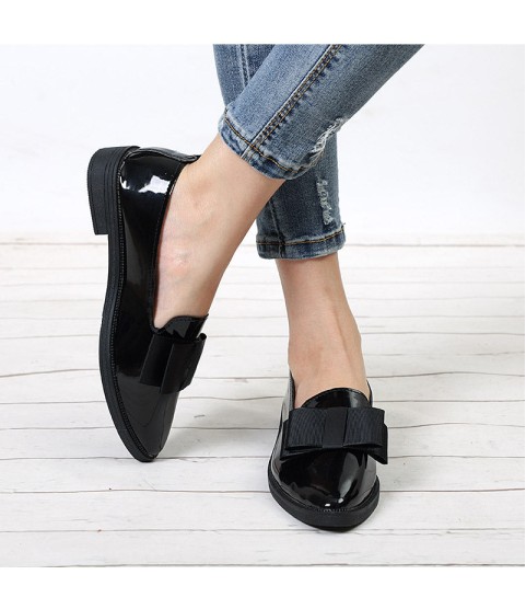 Autumn Flats Bowtie Slip On Loafers Shoes