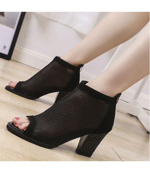 fashion butterfly-knot comfortable zipper sandals