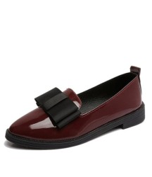 Autumn Flats Bowtie Slip On Loafers Shoes