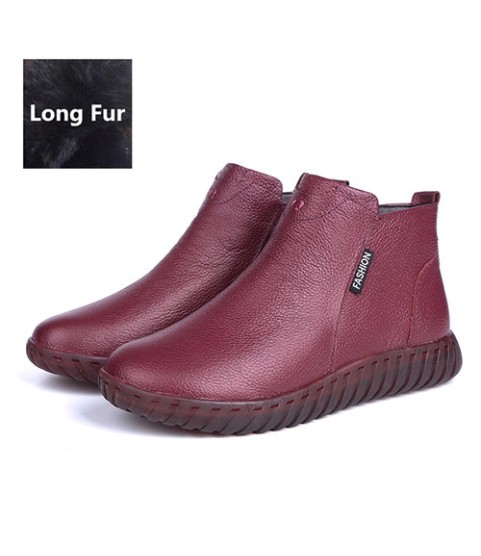 Vintage Handmade Genuine Leather Women Ankle Boots