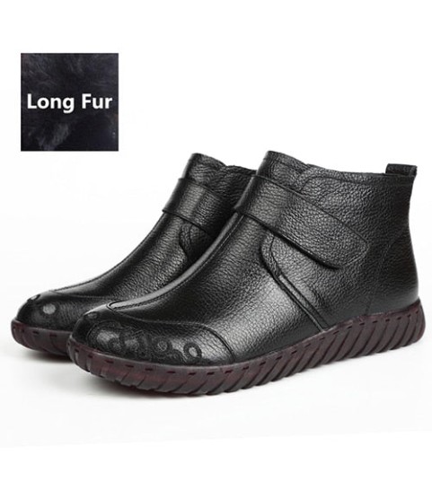 Vintage Handmade Genuine Leather Women Ankle Boots