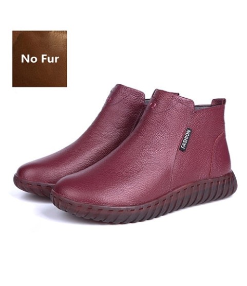 Vintage Handmade Genuine Leather Women Ankle Boots