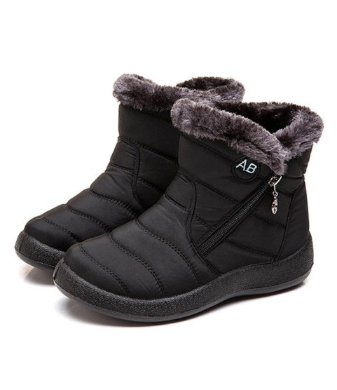 Warm Female Waterproof Padded Ankle Boots