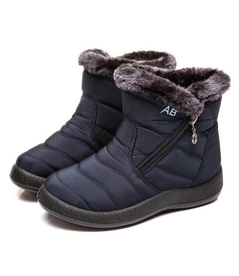Warm Female Waterproof Padded Ankle Boots