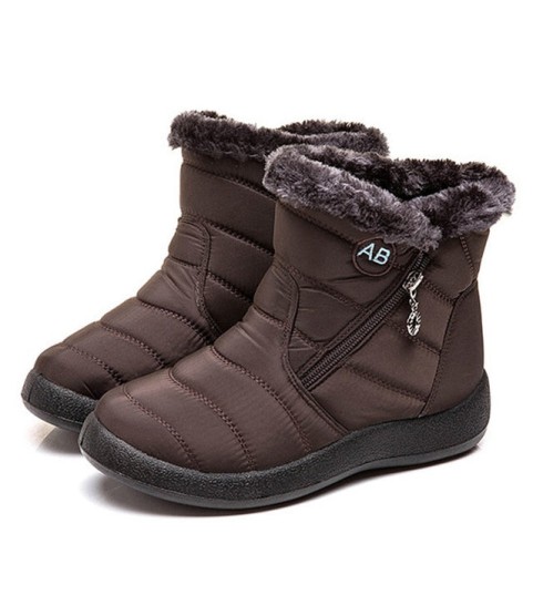 Warm Female Waterproof Padded Ankle Boots