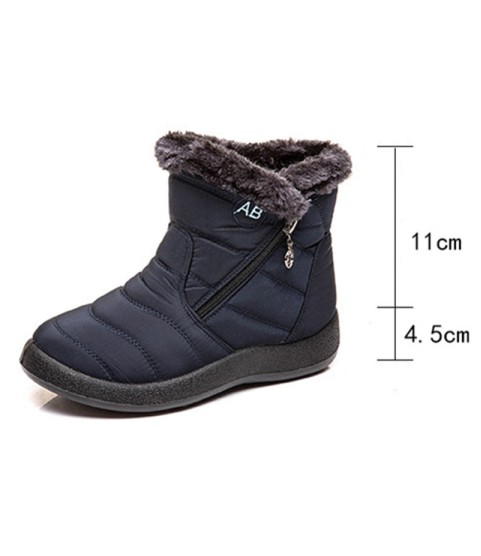 Warm Female Waterproof Padded Ankle Boots