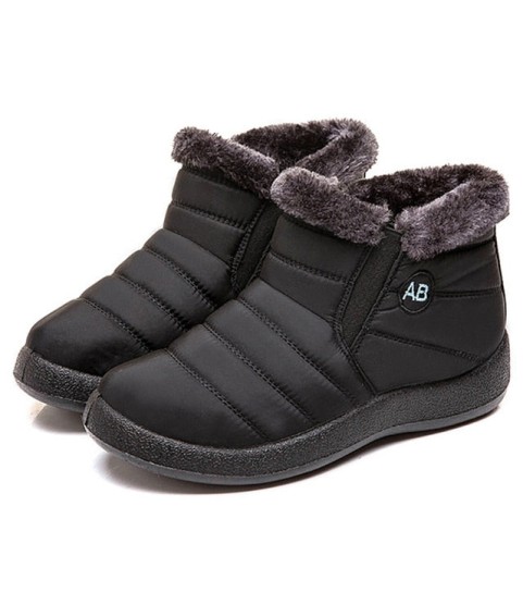 Warm Female Waterproof Padded Ankle Boots