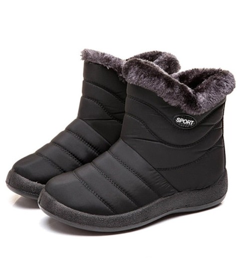 Warm Female Waterproof Padded Ankle Boots