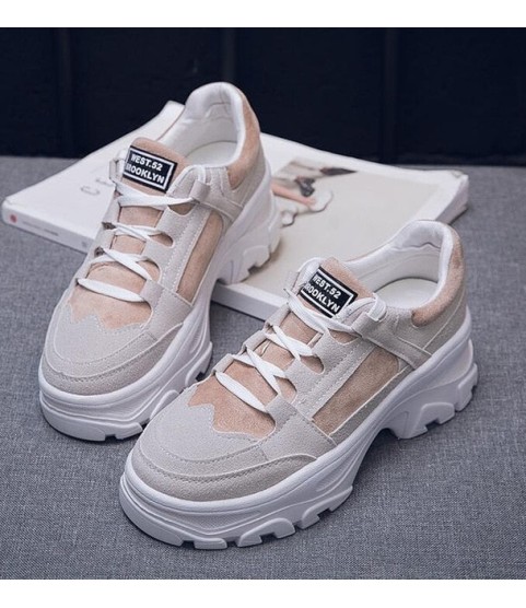 Platform Woman Boots Plush Casual Sneakers