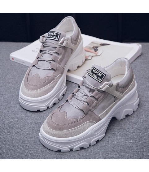 Platform Woman Boots Plush Casual Sneakers
