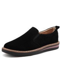 Flats Sneakers Leather Suede Lace Up Boat Shoes Round Toe Flats