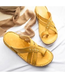 Gladiator Comfy Slippers  Roman Wedge Sandals