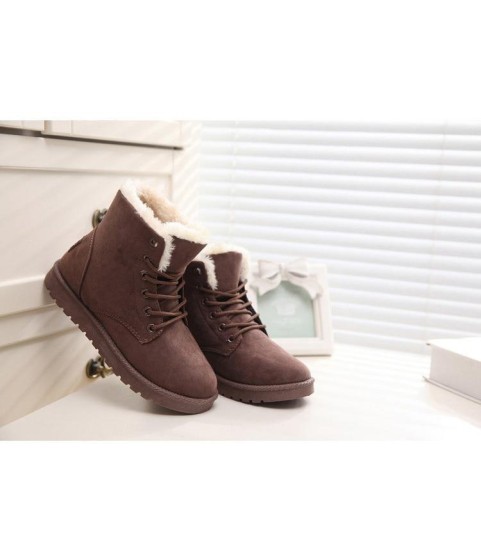 Fashion Snow Winter Boots Warm Fur Ankle Boots