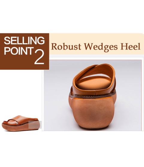 Sandals Soft Wedges Shoes Platform Casual