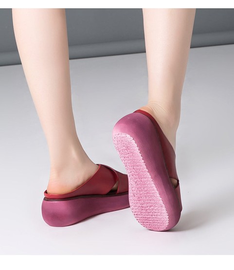 Sandals Soft Wedges Shoes Platform Casual
