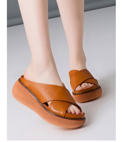 Sandals Soft Wedges Shoes Platform Casual