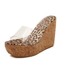 Transparent Platform Wedges Sandals Fashion High Heels