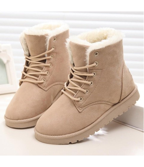 Fashion Snow Winter Boots Warm Fur Ankle Boots