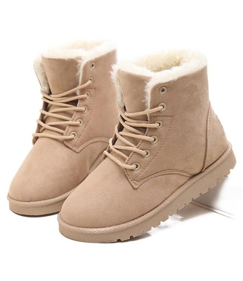 Fashion Snow Winter Boots Warm Fur Ankle Boots