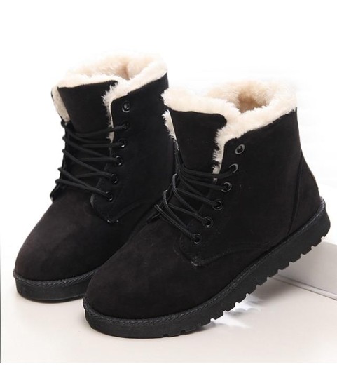Fashion Snow Winter Boots Warm Fur Ankle Boots