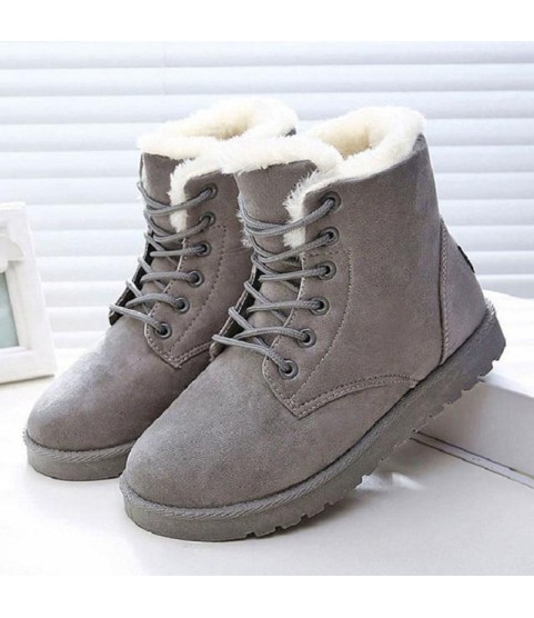 Fashion Snow Winter Boots Warm Fur Ankle Boots