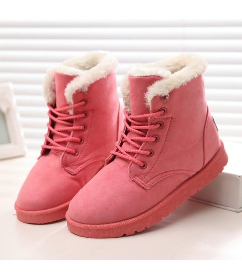 Fashion Snow Winter Boots Warm Fur Ankle Boots