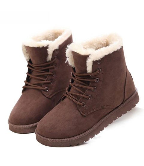 Fashion Snow Winter Boots Warm Fur Ankle Boots