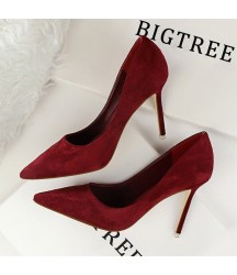 Women Pumps Fashion 9cm High HeelsCasual Pointed Toe