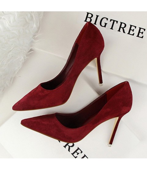Women Pumps Fashion 9cm High HeelsCasual Pointed Toe