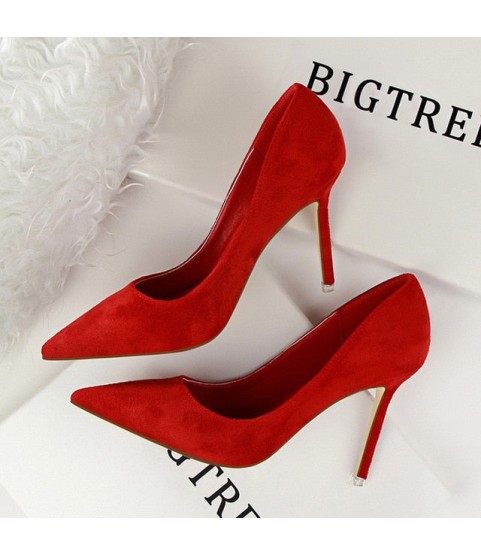 Women Pumps Fashion 9cm High HeelsCasual Pointed Toe