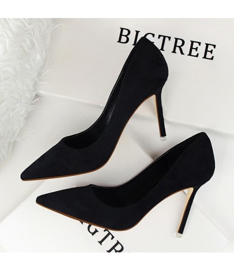 Women Pumps Fashion 9cm High HeelsCasual Pointed Toe