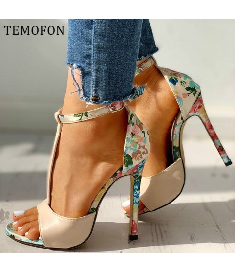 high heels with ankle strap peep toe pumps sandals