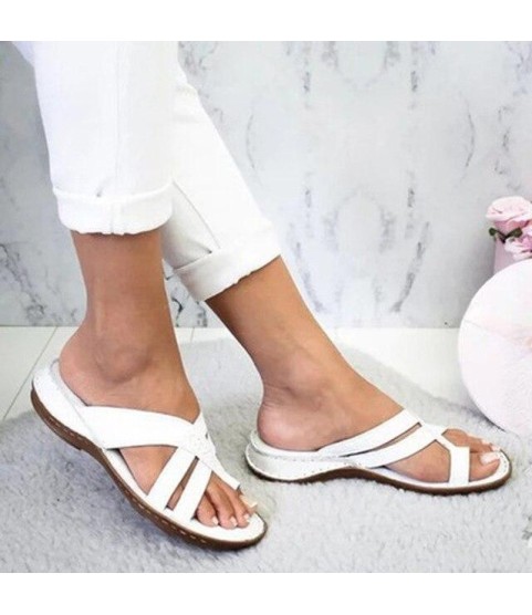 Gladiator Comfy Slippers  Roman Wedge Sandals