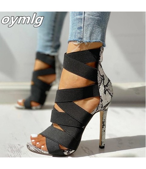 High Heels Gladiator Ankle Strap Sandals