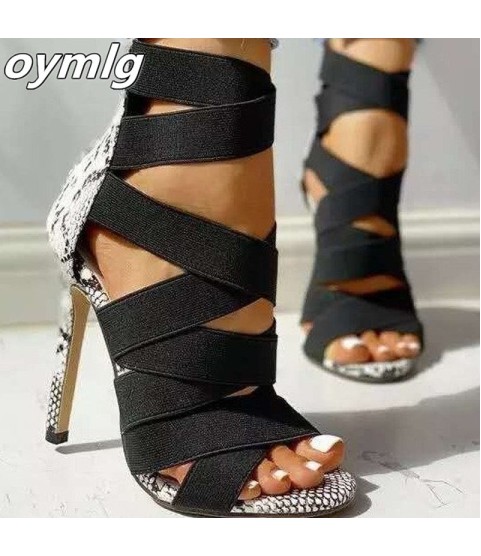 High Heels Gladiator Ankle Strap Sandals