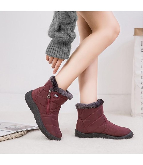 Waterproof Snow Plush Winter Warm Ankle Winter Shoes