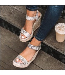 Platform sandals peep toe high heels wedges sandals