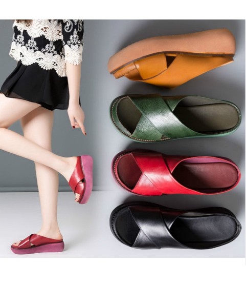 Sandals Soft Wedges Shoes Platform Casual