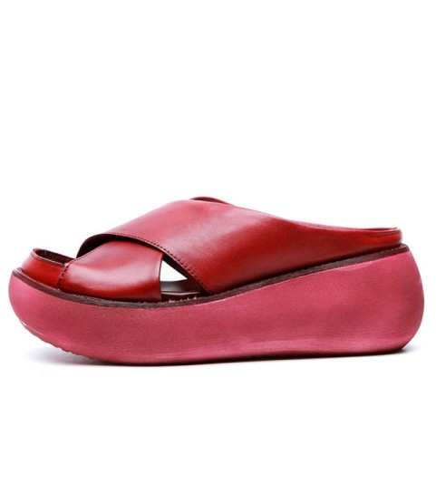 Sandals Soft Wedges Shoes Platform Casual